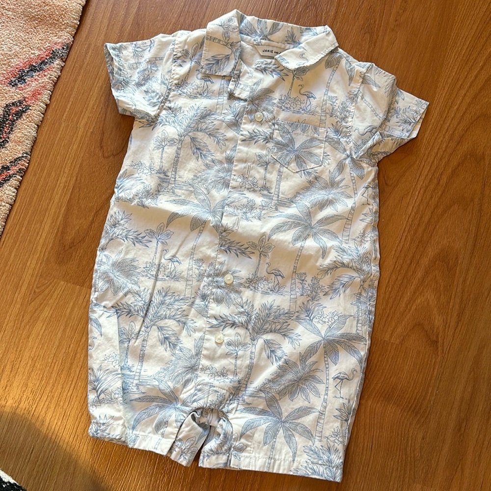 Janie and Jack romper w matching socks